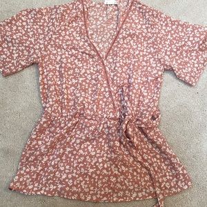 Cute pink flowery blouse